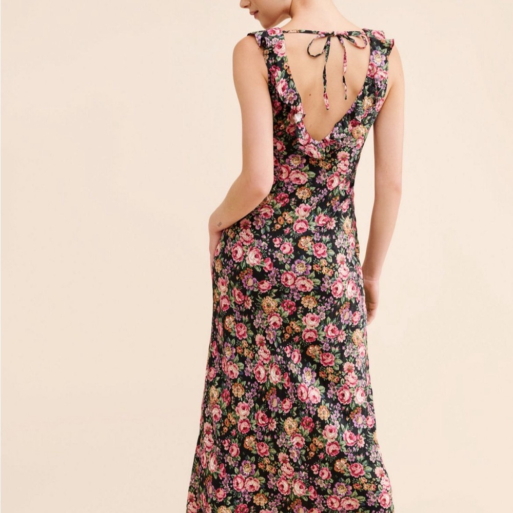 Auguste The Label Pink and Orange Ruffled Tiered Maxi Dress - Picture 2 of 5